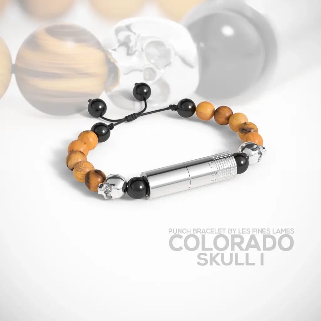 Les Fines Lames Punch Bracelet Colorado Skull I