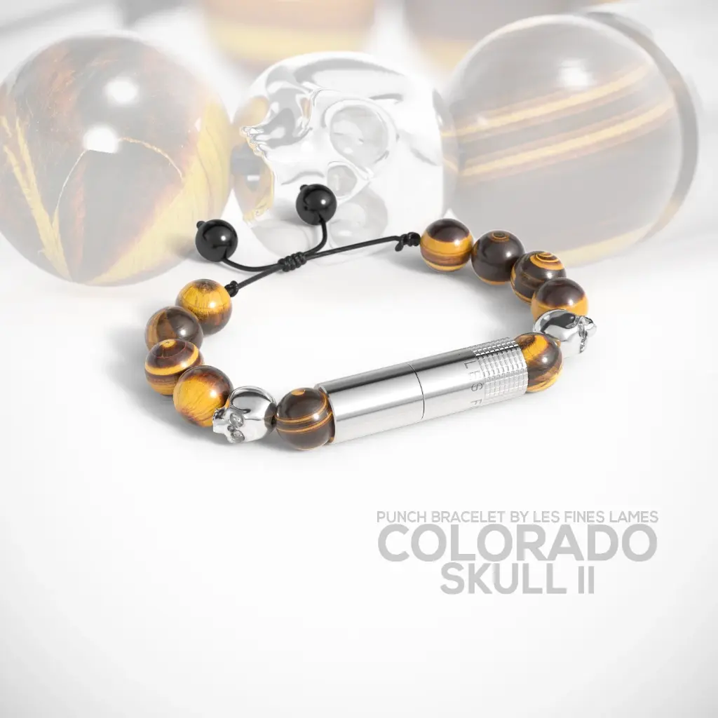 Les Fines Lames Punch Bracelet Colorado Skull II