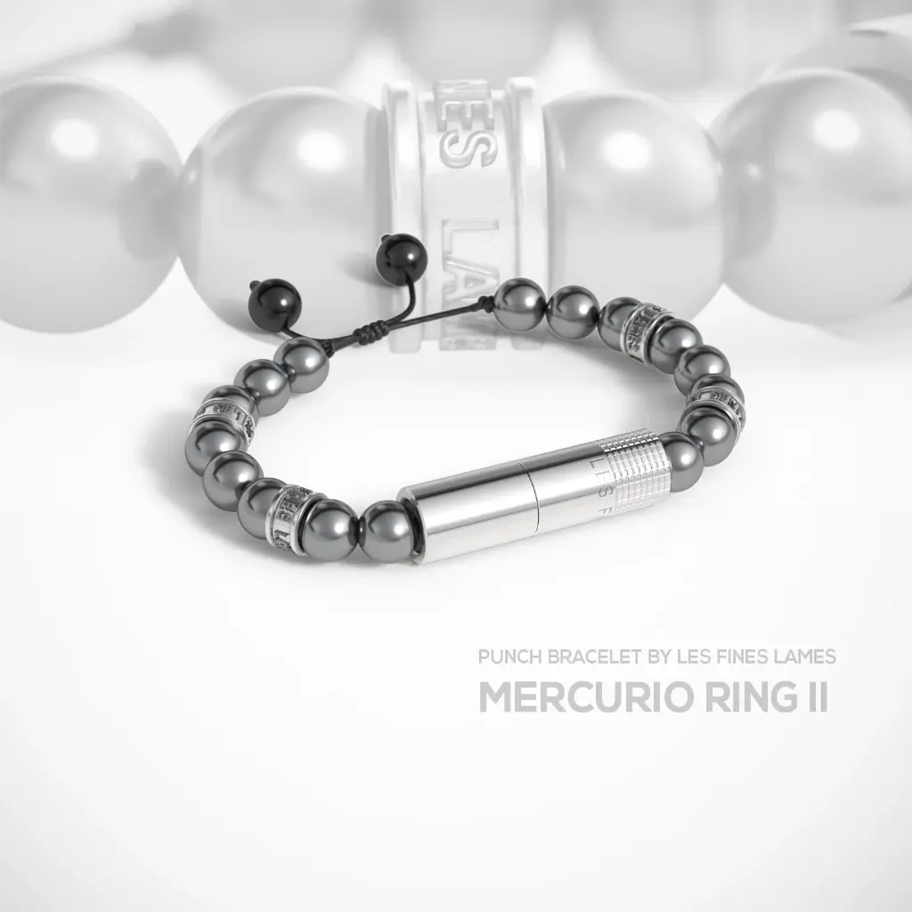 Les Fines Lames Punch Bracelet Mercurio Ring II