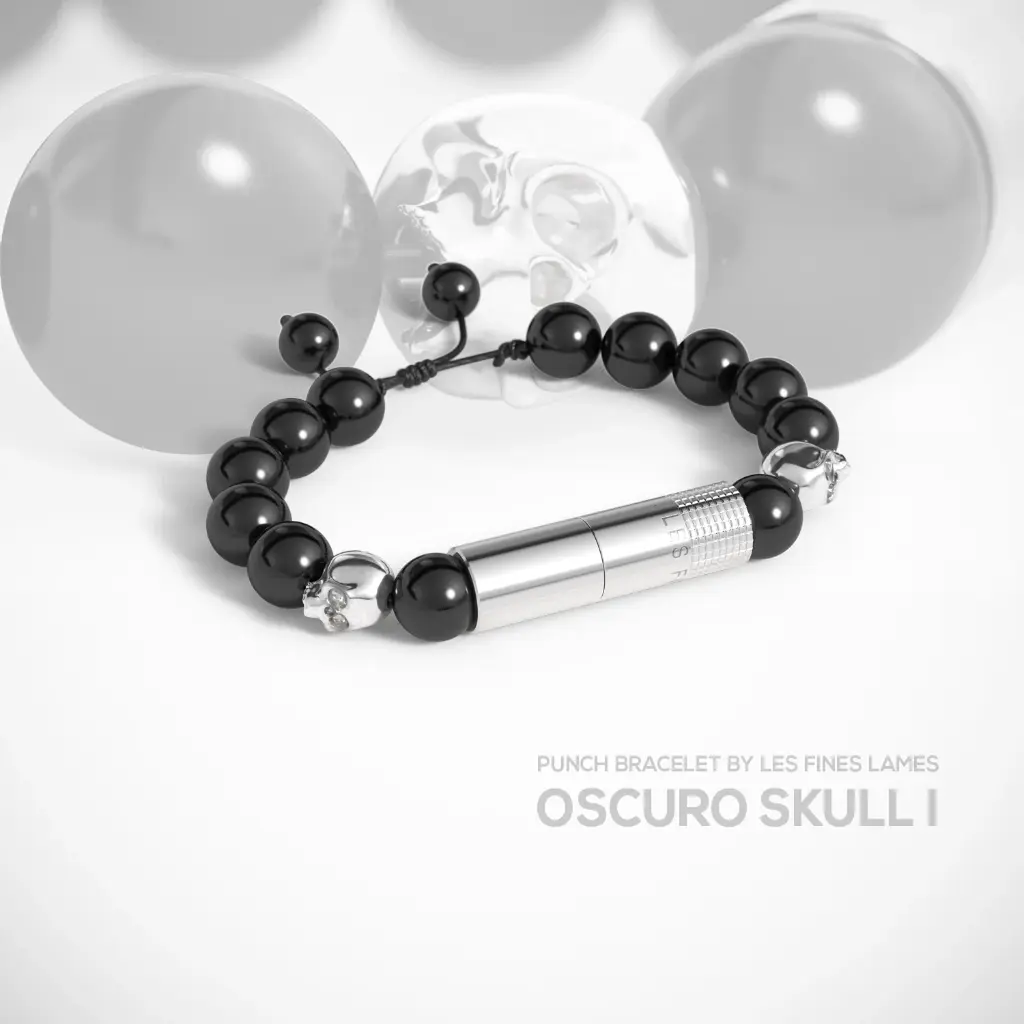 Les Fines Lames Punch Bracelet Oscuro Skull I